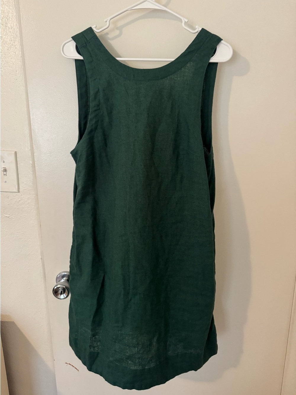Free People Dark Green Sleeveless Shift Dress